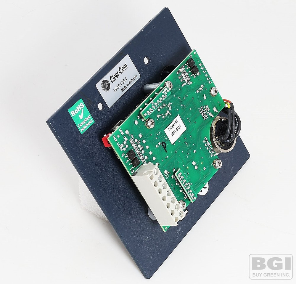 ClearCom Encore 2-Channel ntercom Headset Remote Station HB-702 Face Panel only