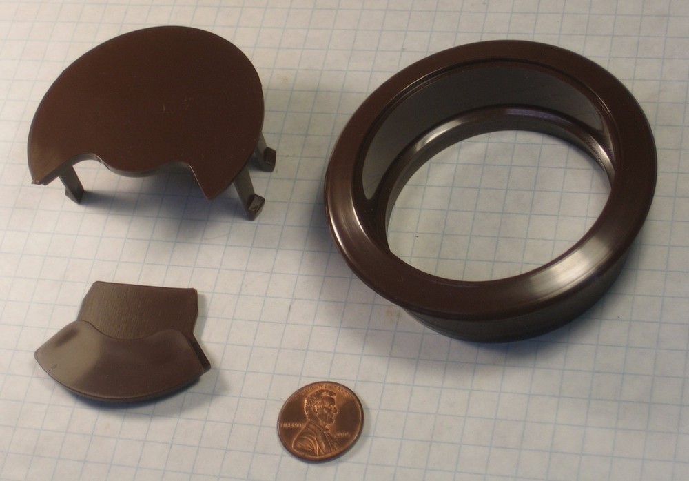 WIRE MANAGEMENT GROMMET, PLASTIC, 60mm BORE DIAMETER, 22mm DEPTH, BROWN