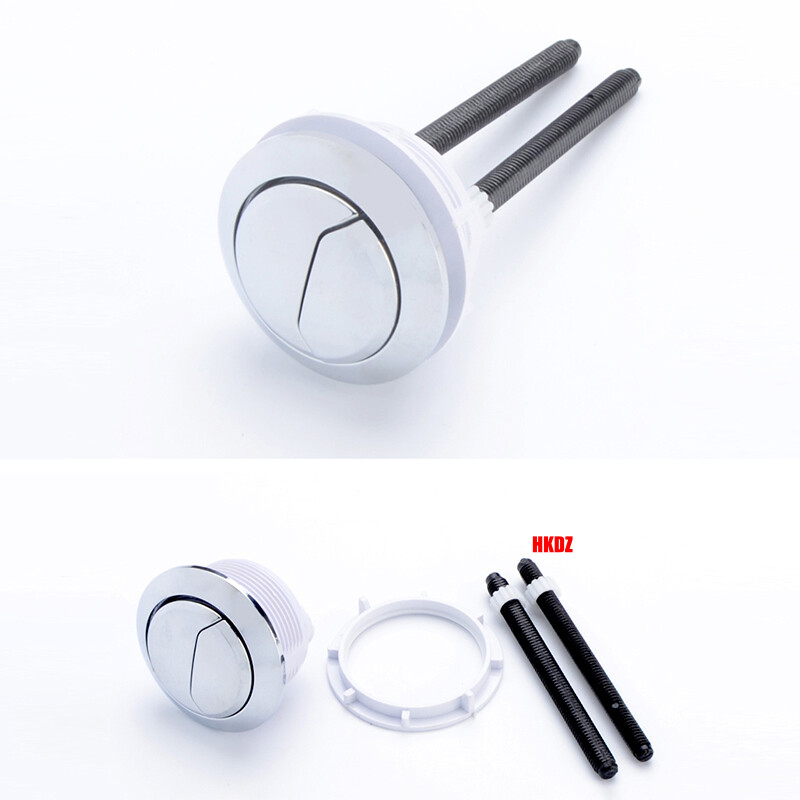 Round Single/Dual Flush Toilet Cistern Push Button Fitting Replace Water Saving
