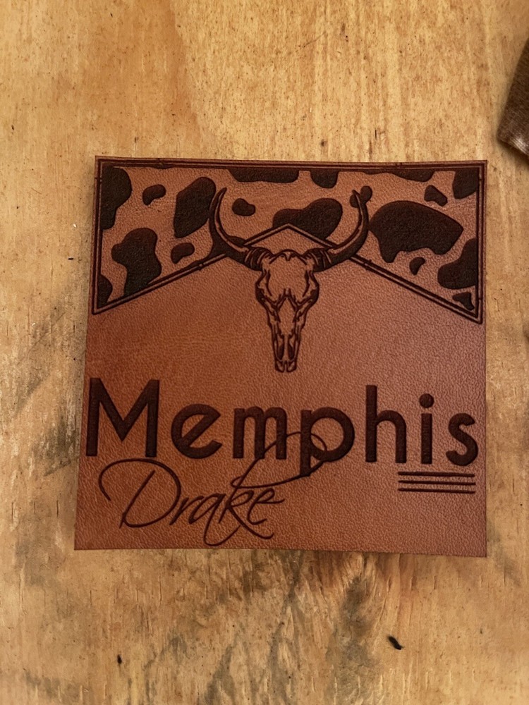 Custom leather patch For 5” - 7” Any Shape Any Design Any Logo