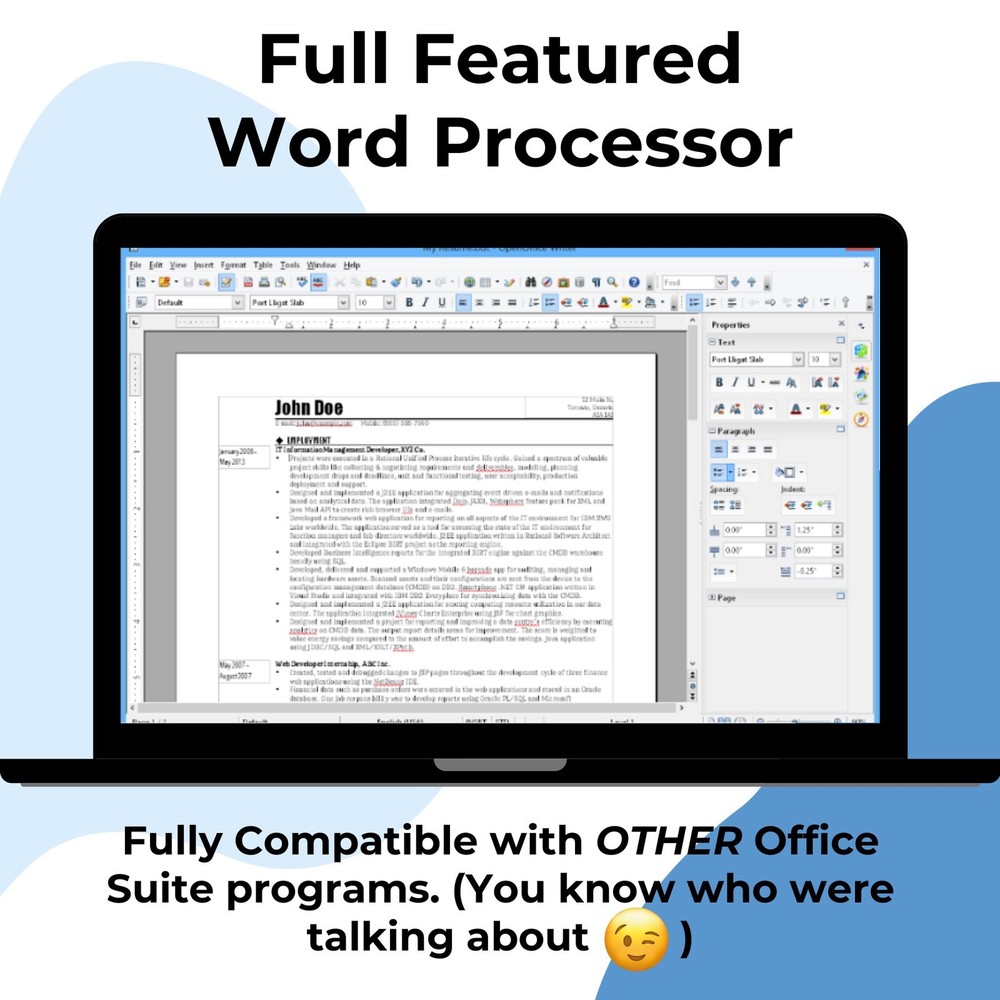 Open Office Software Suite for Windows-CD-Word Processing-Home-Student-Business