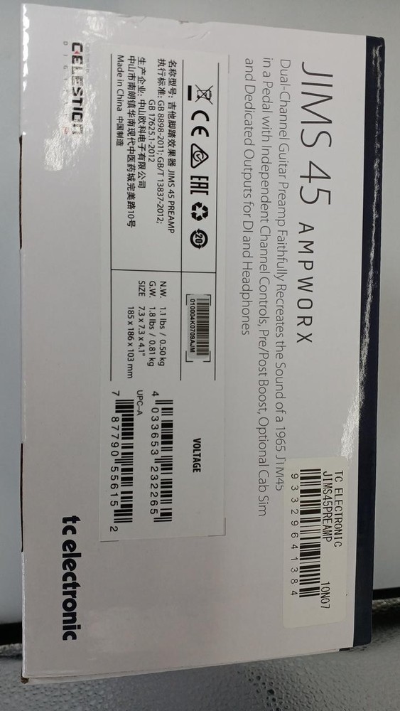 TC ELECTRONIC JIMS 45 guitar effector