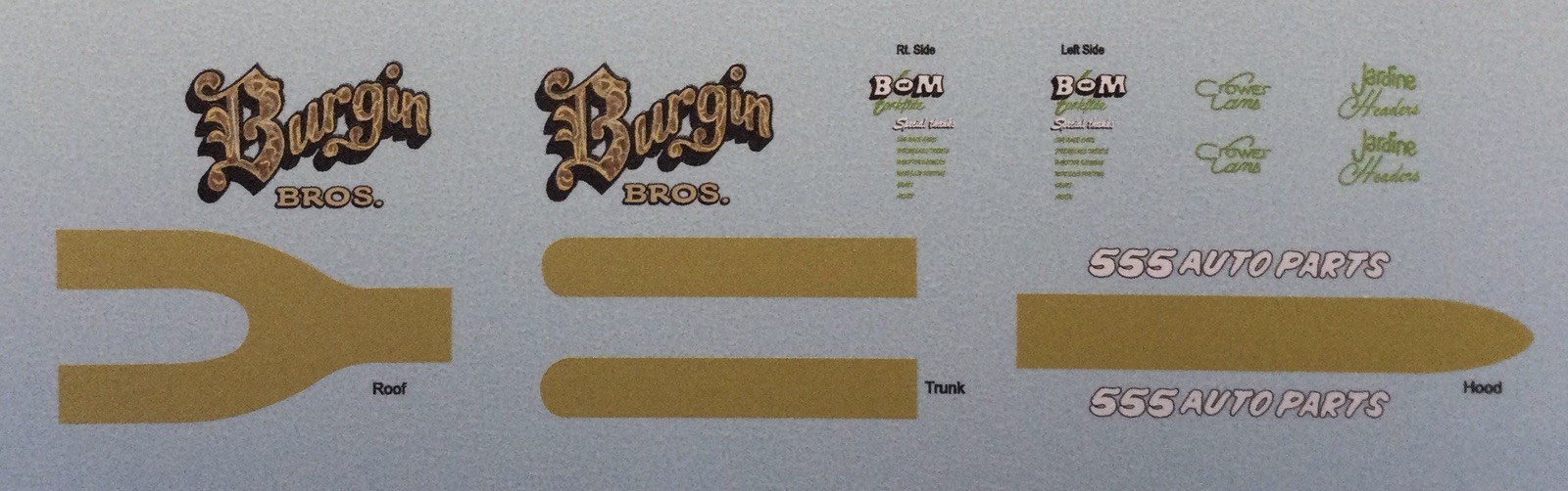 Decals - Burgin Bros. ‘41 Willys gasser, nice!