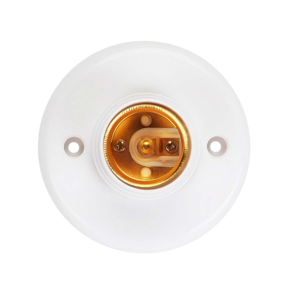 1-20 Pcs E27 Light Bulb Pendant Lamp Fixing Base Holder Screw Cap Socket Round