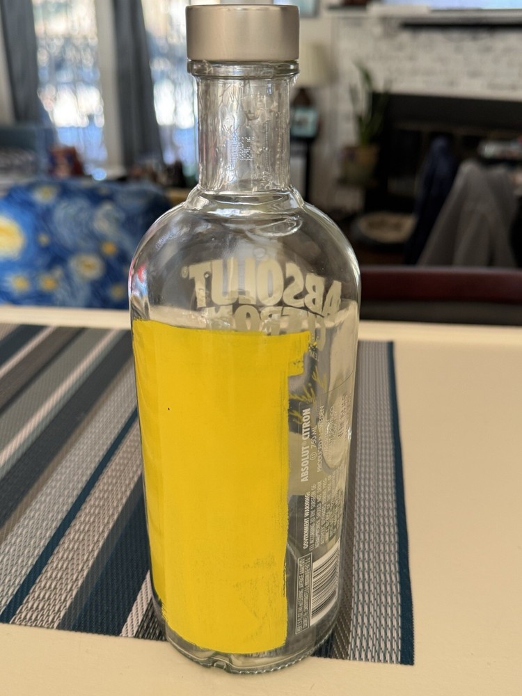 Absolut Vodka CITRON - Empty 750ML Bottle