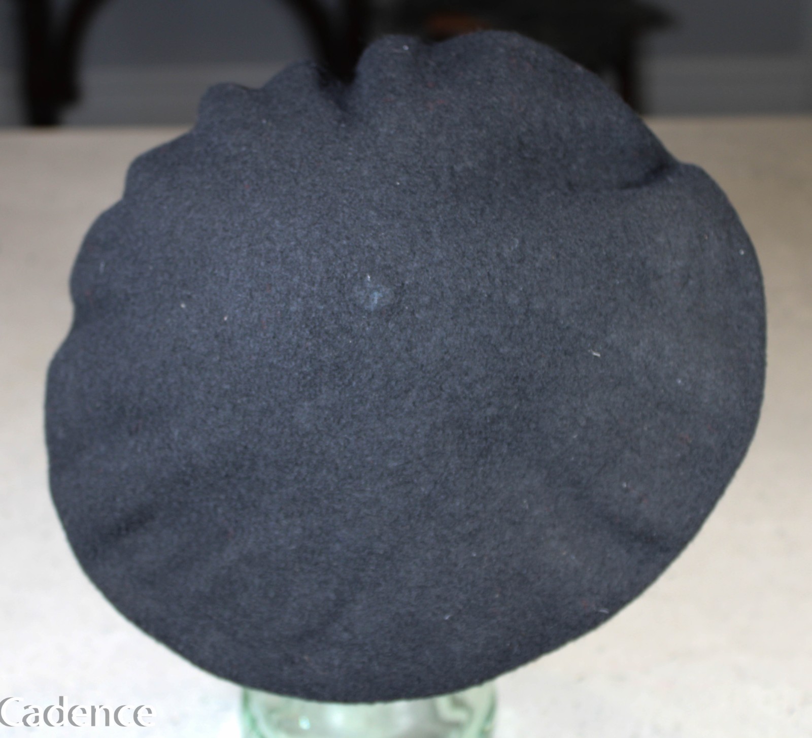 US Vietnam Black Ranger Beret Canadian Made Dated 1952 Huge 7 1/2 Worn S931