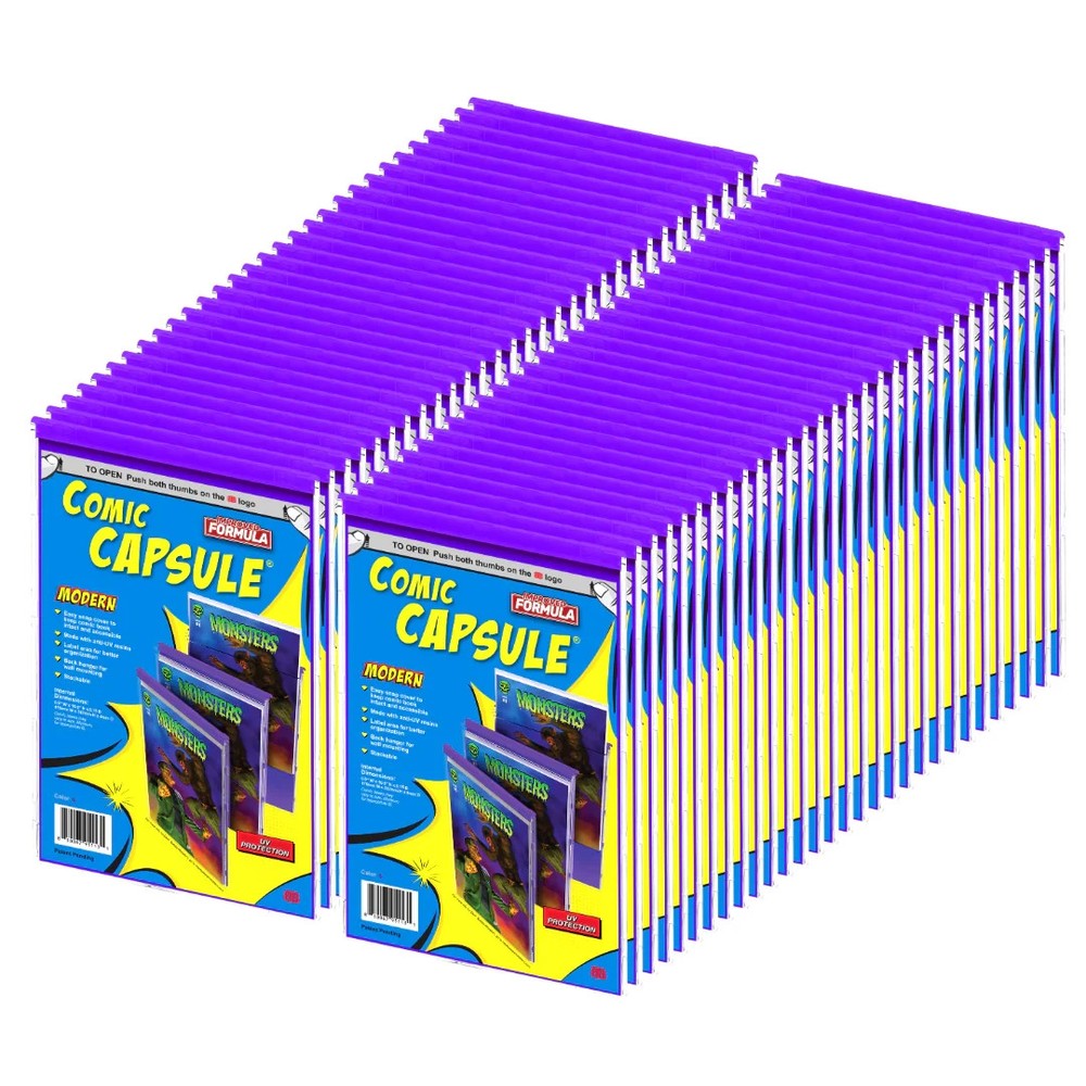 PURPLE Comic Capsule MODERN Comic Book Protector Display Case UV Shield NEW