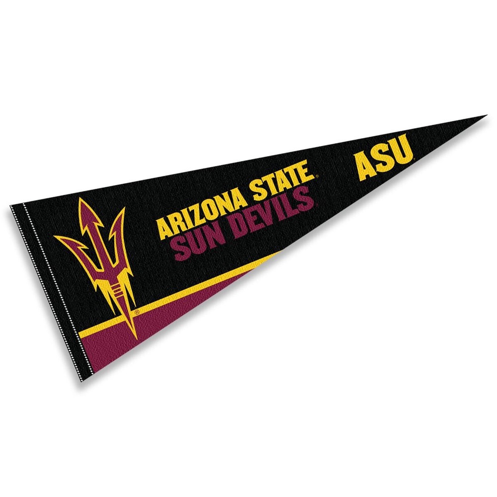 ASU Sun Devils Black 12x30 Felt Pennant