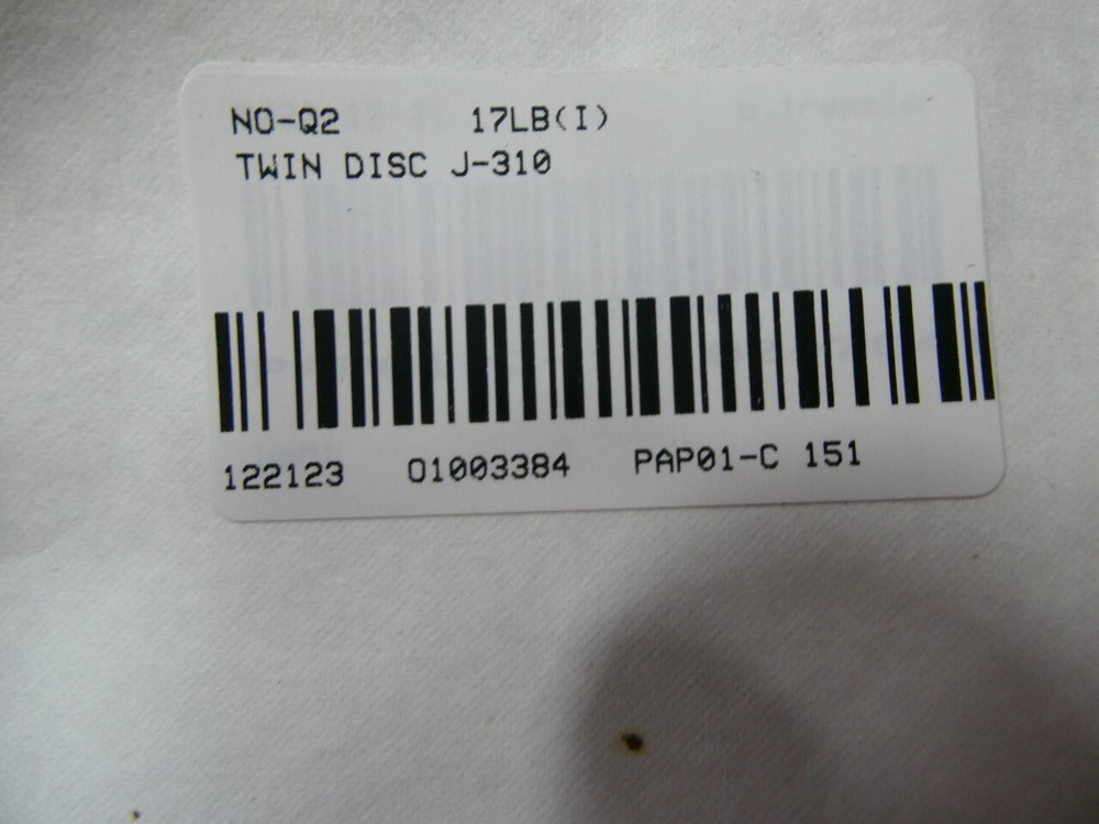 Twin Disc J-310 Engine To Axle Universal Joint
