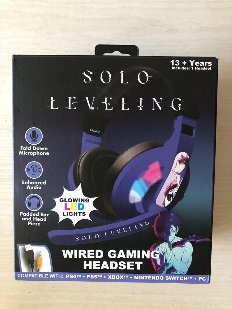 Solo Leveling Wired Gaming Headset New