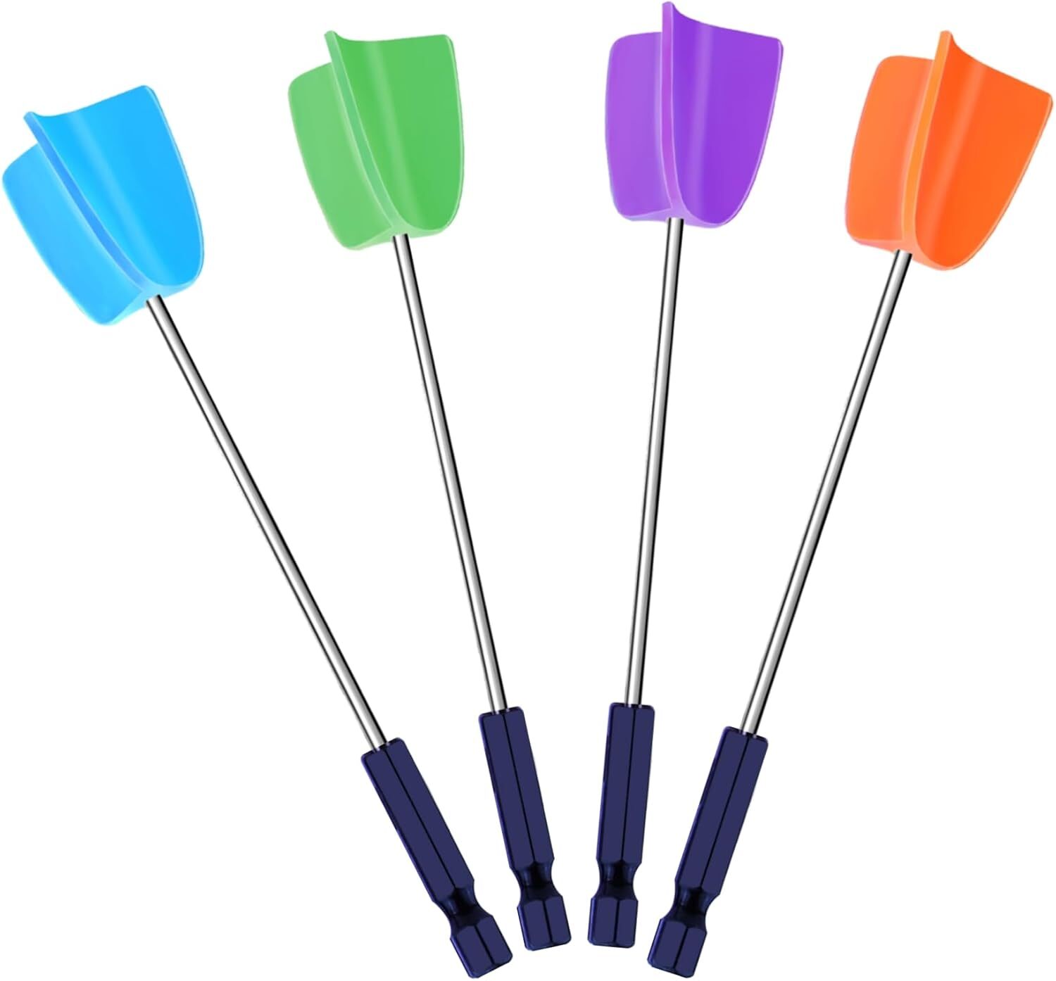 4PCS Silicone Resin Mixer Paddles for Drill | Epoxy & Paint Stirrer Attachments