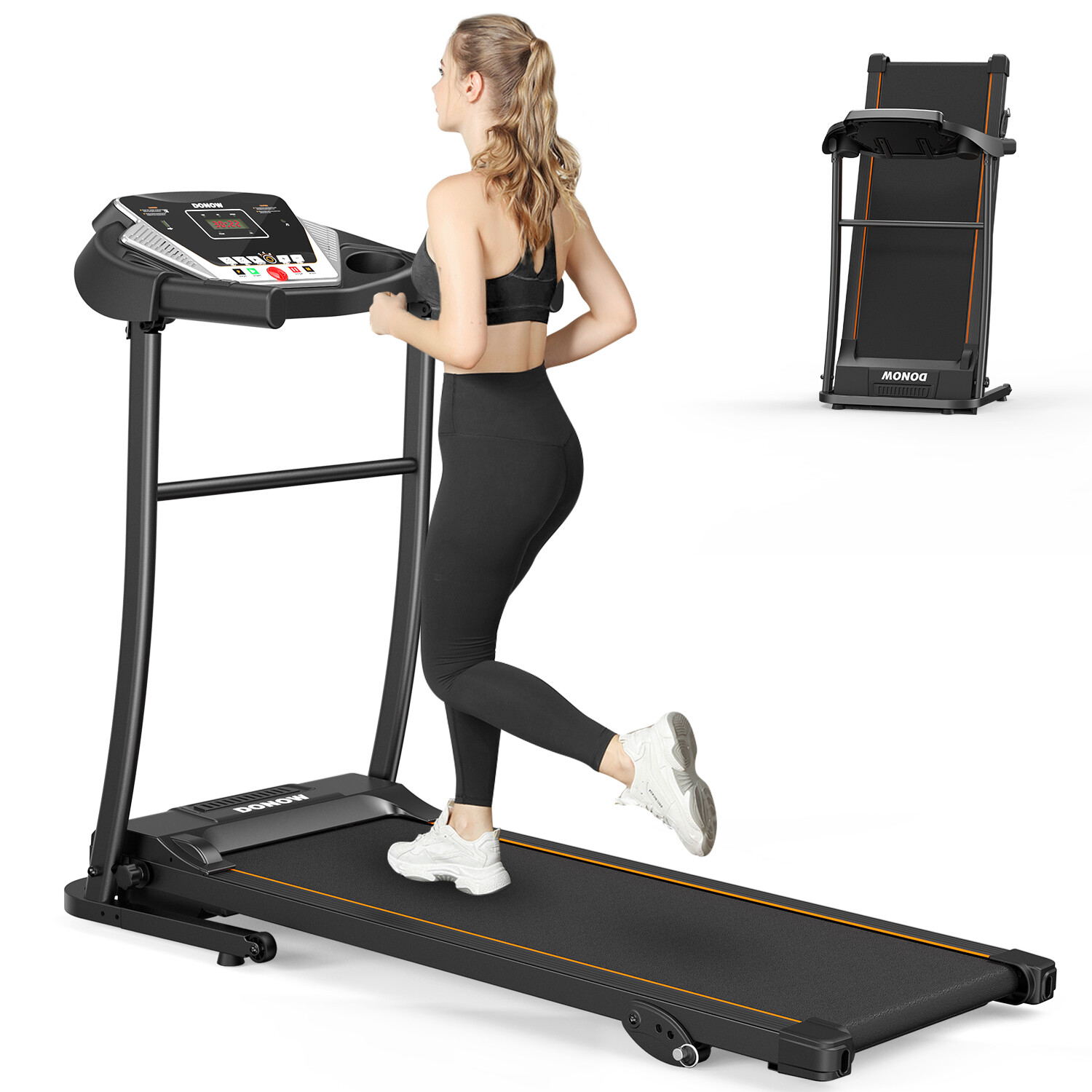 Treadmill with Incline, 3.0HP Foldable Treadmill for Home Office Small Space Por