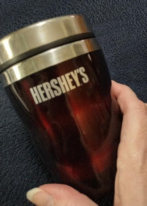HERSHEY small thermos cup-Used-Clean, ready for use.