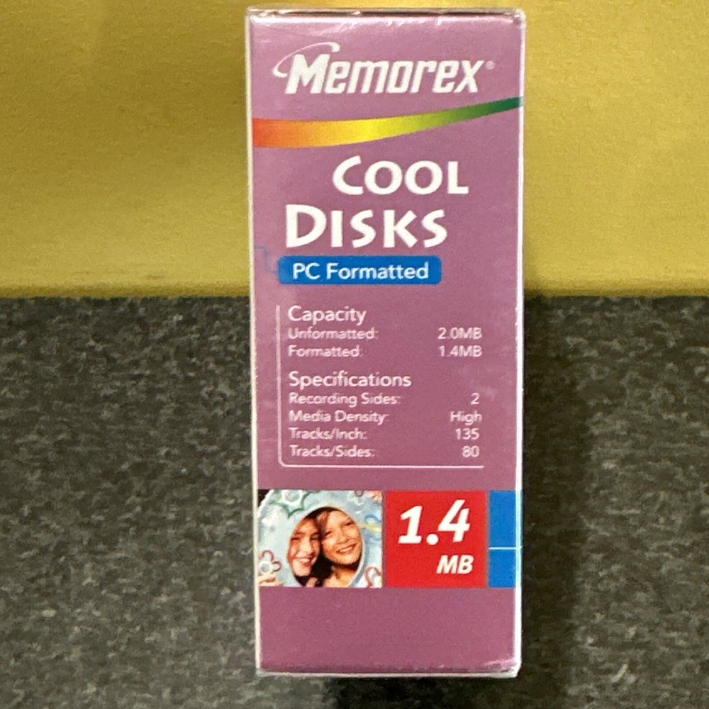 10X Memorex 2HD 3.5" Floppy Computer Diskettes PC Format Cool Disks New