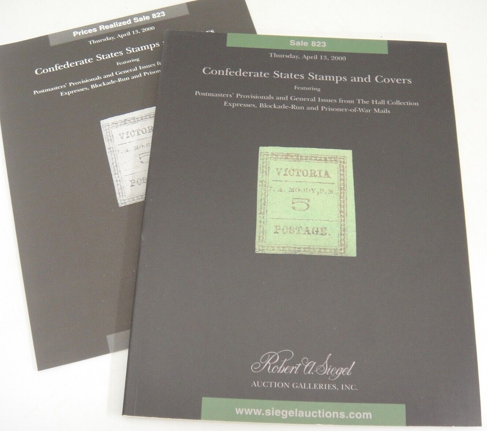 Siegel Auction Catalog 2000 w Prices Realized Confederate States Stamps &Covers