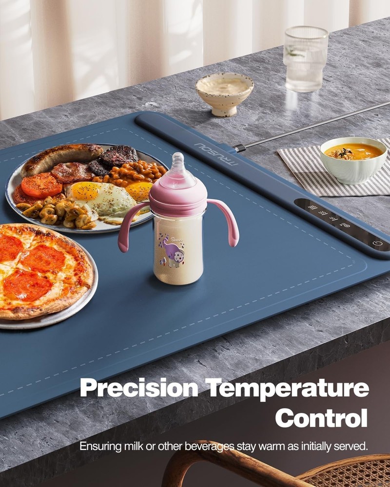 Versatile Large Silicone Electric Warming Tray – Whole-Surface Heating Ahead!