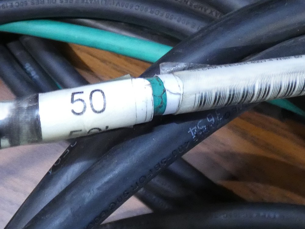 4-Wire 50' Banded Cam Feeder Cable 400A 600V