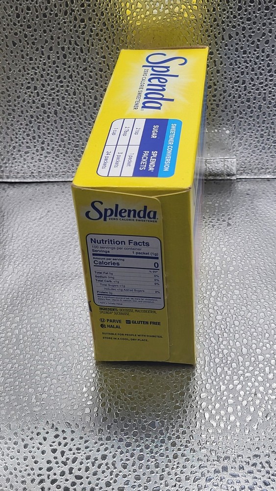 SPLENDA Zero Calorie Sweetener, 100 Count Packets. VII