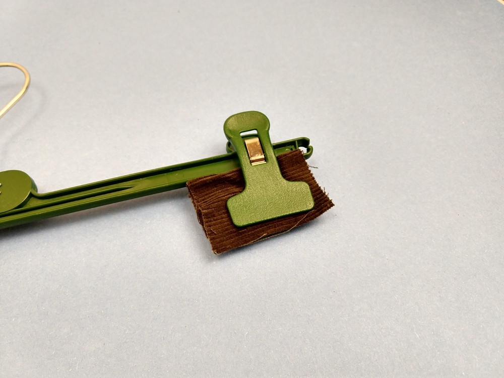 Lacoste Green Plastic Clip Pants Clothes Hanger