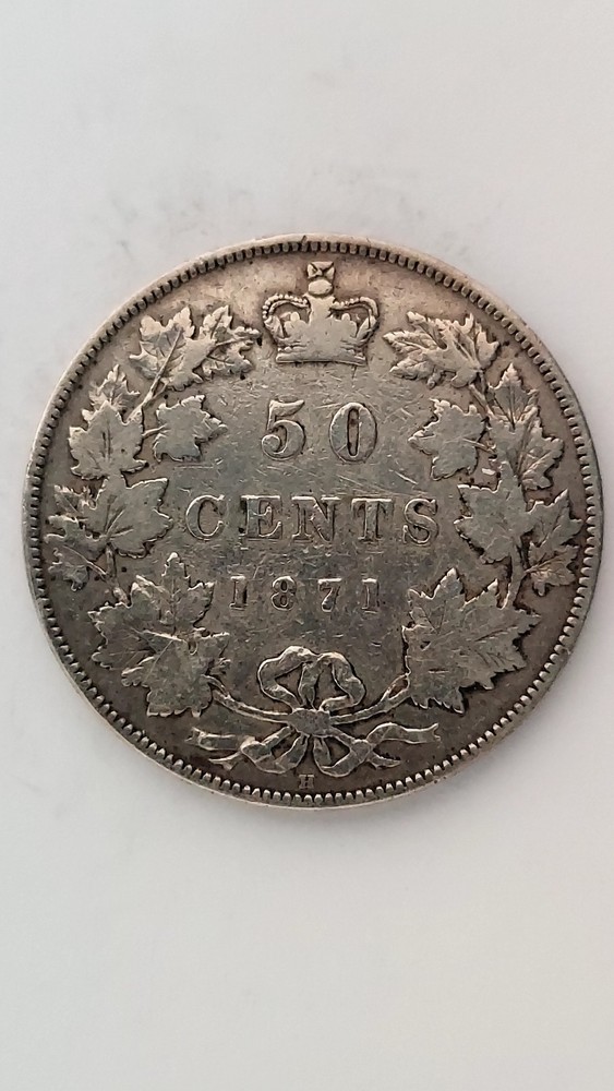 1871-H Canada 50 Cent Piece, .925 Silver