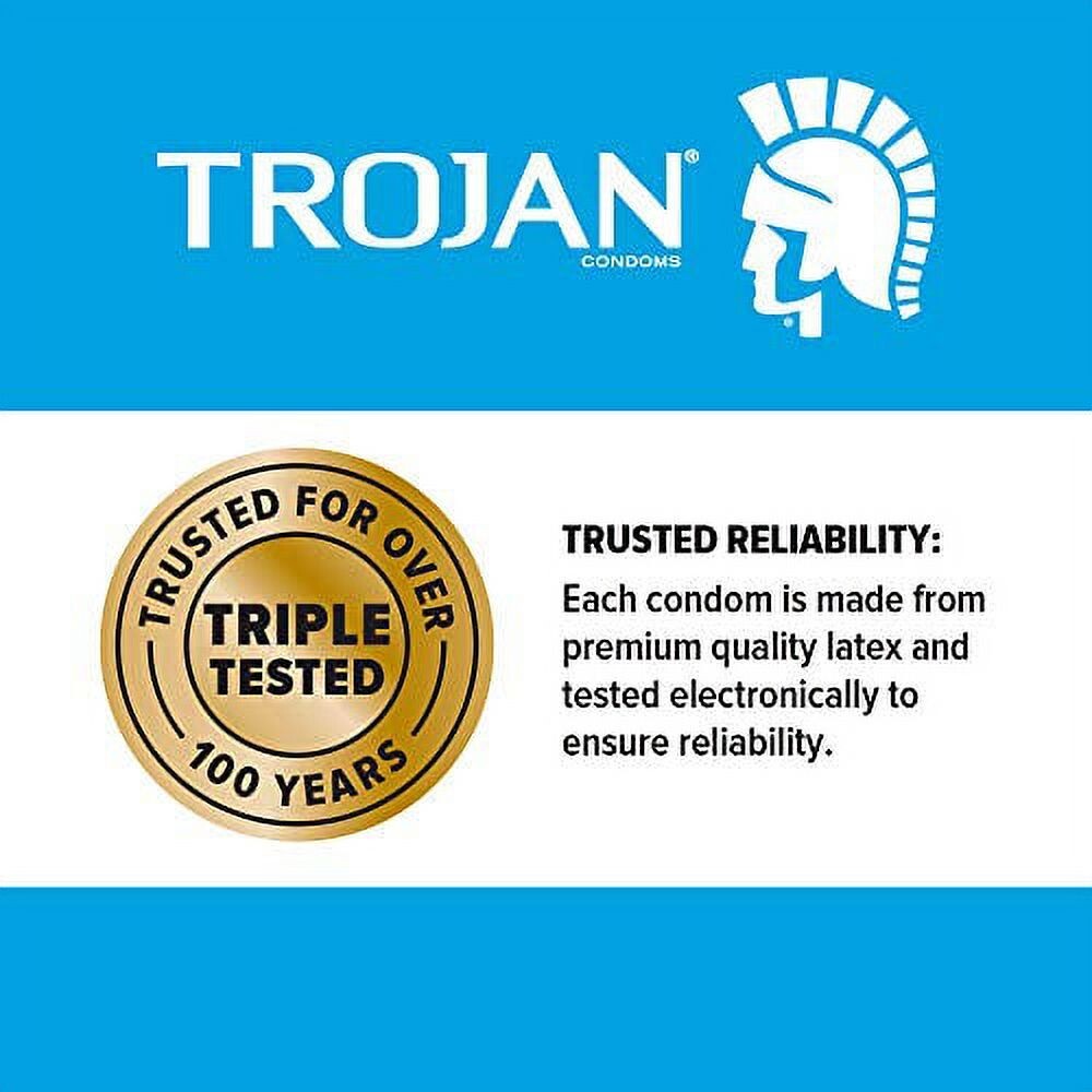 Trojan ENZ Non-lubricated Condoms - 12 Count