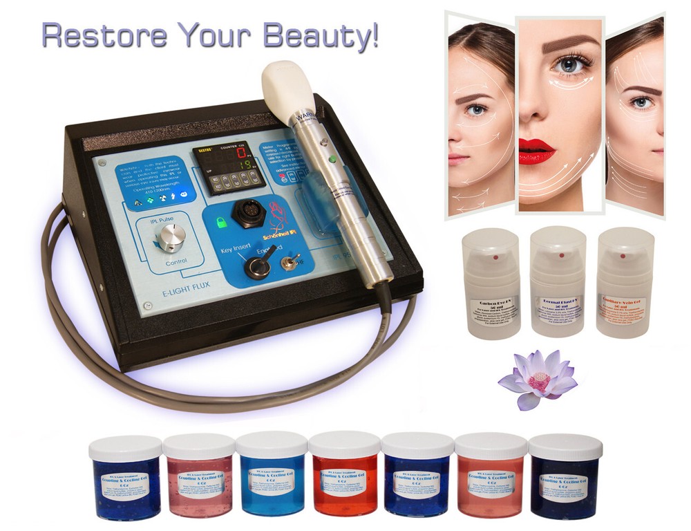 Multi-Function IPL Salon Beauty Treatment System & Accessory Kit + Machine.