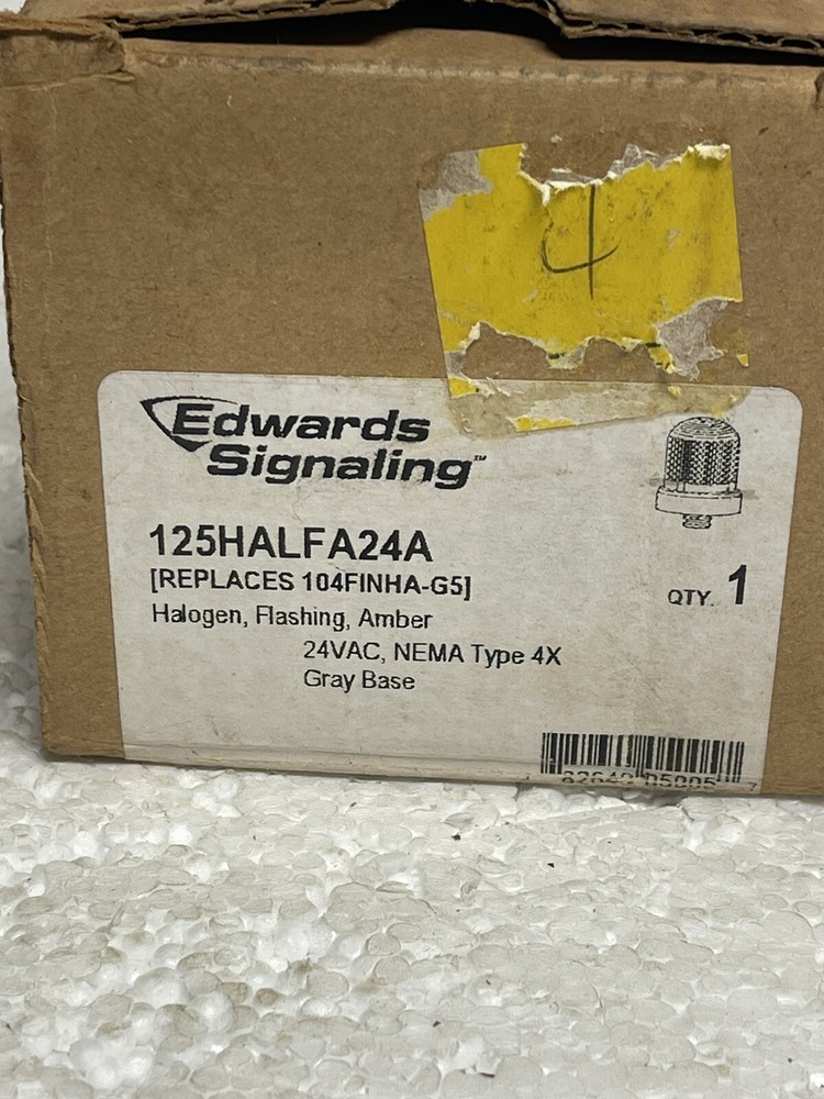 Edwards Signaling Light 125HALFA24A 24VAC
