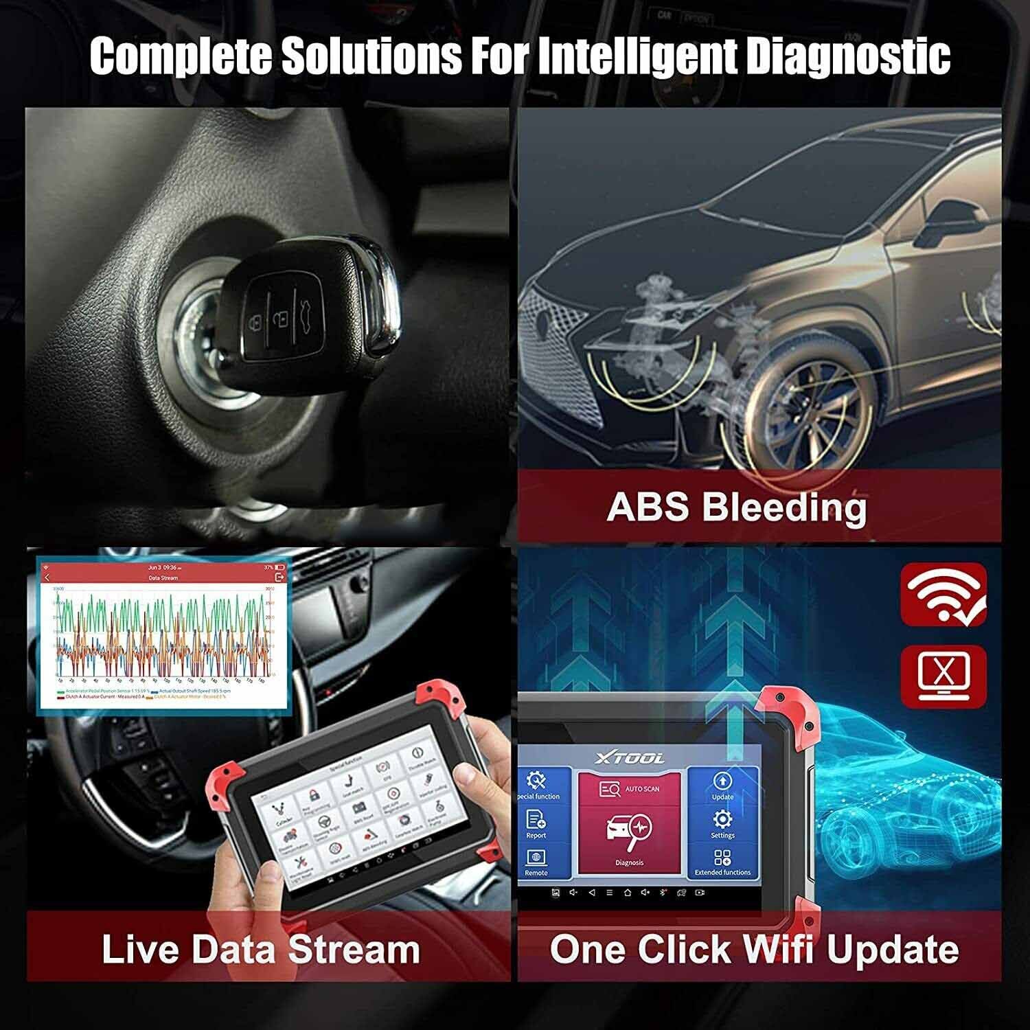 2024 XTOOL D7 OBD2 Full System Auto VIN Diagnostic Scanner Bi-Directional Tool