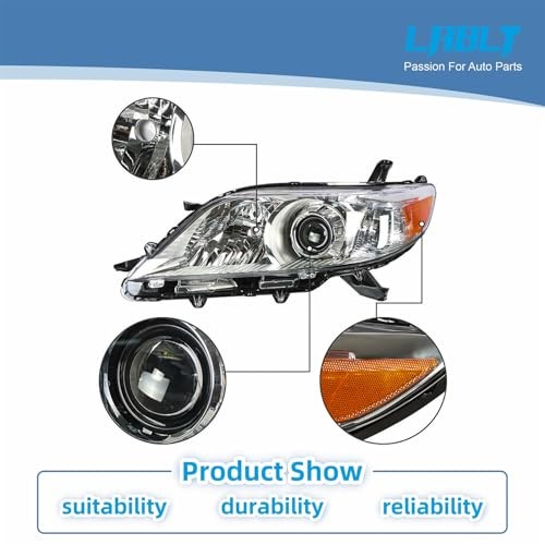 Headlight Replacement for Sienna 2011 2012 2013 2014 2015 2016 2017 2018