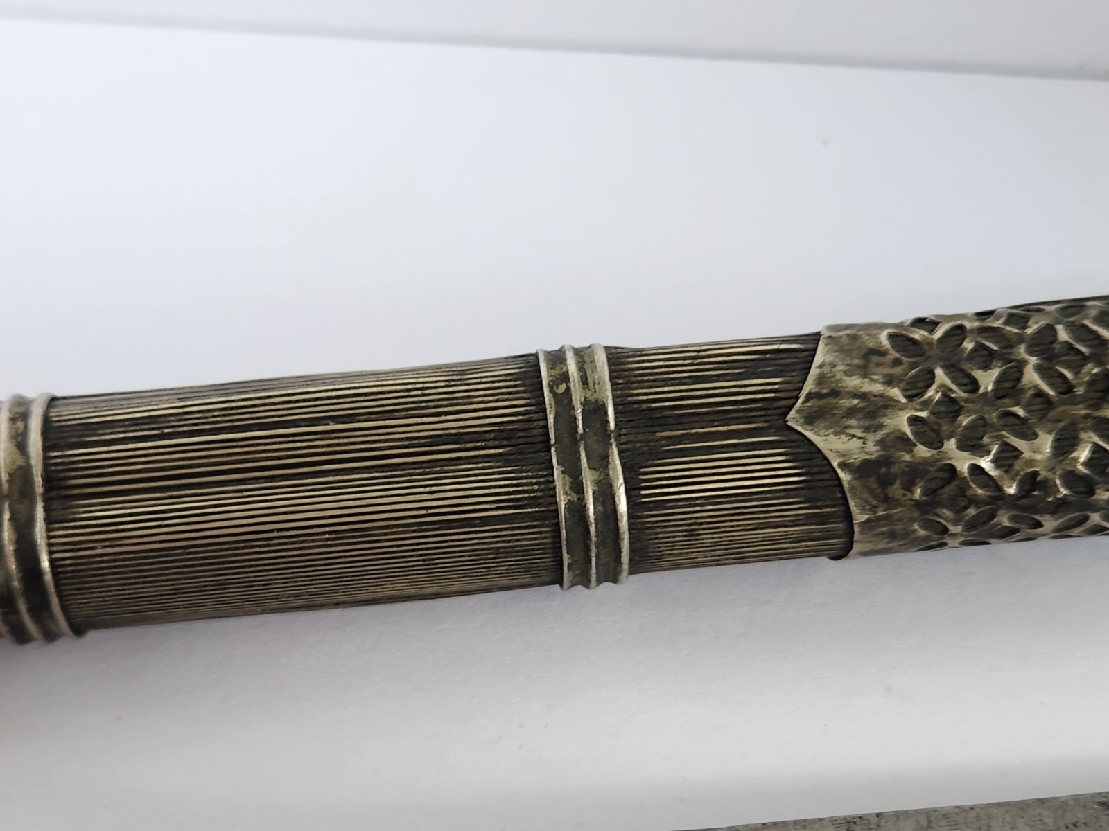 Antique Asian Chinese Knife Bone Chopsticks Traveling Eating Trousse Set