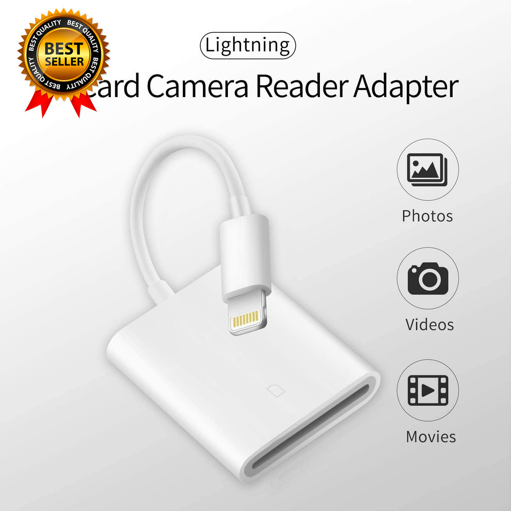 Apple Mfi Certified Lightning to SD Card Camera Reader for Ipad Sd Card Reader