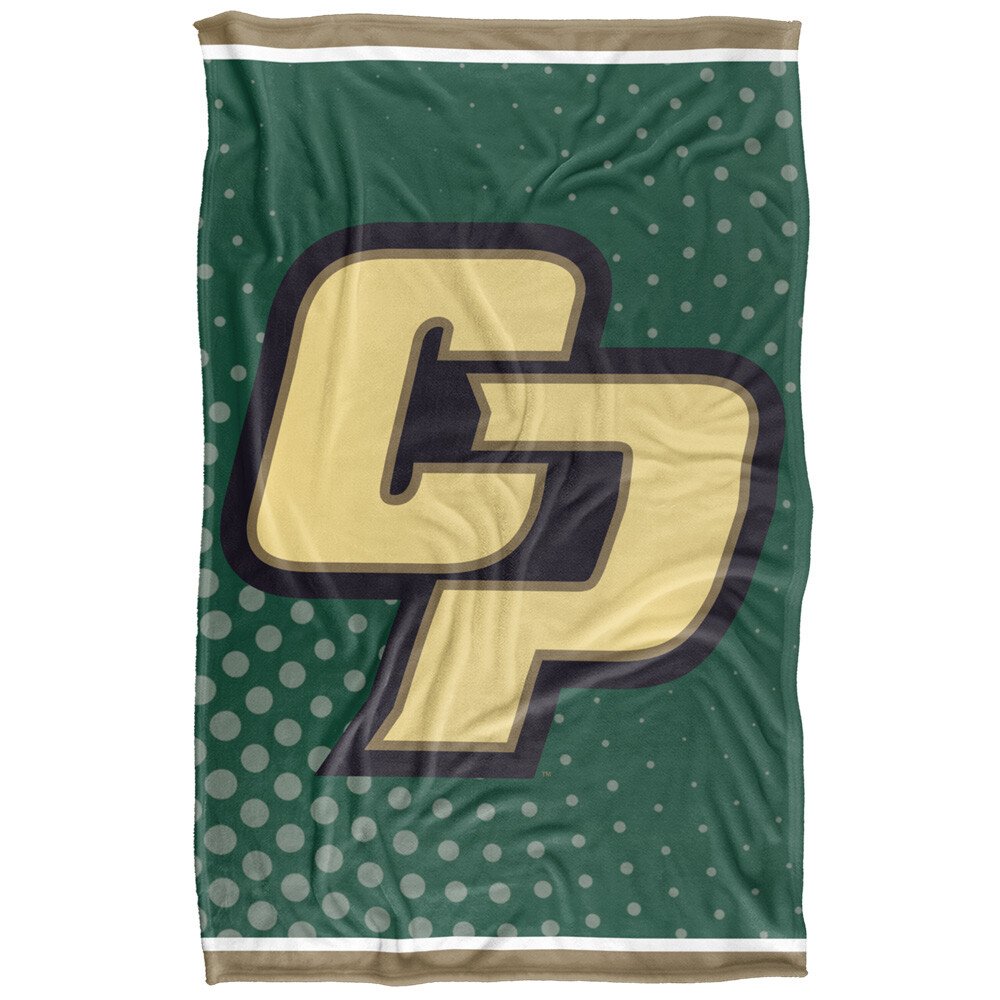 California Polytechnic State University Logo Dots Silky Touch Throw Blanket