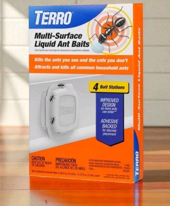Terro Multi-Surface Liquid Ant Baits 4 Bait Stations Attracts & Kills All Ants