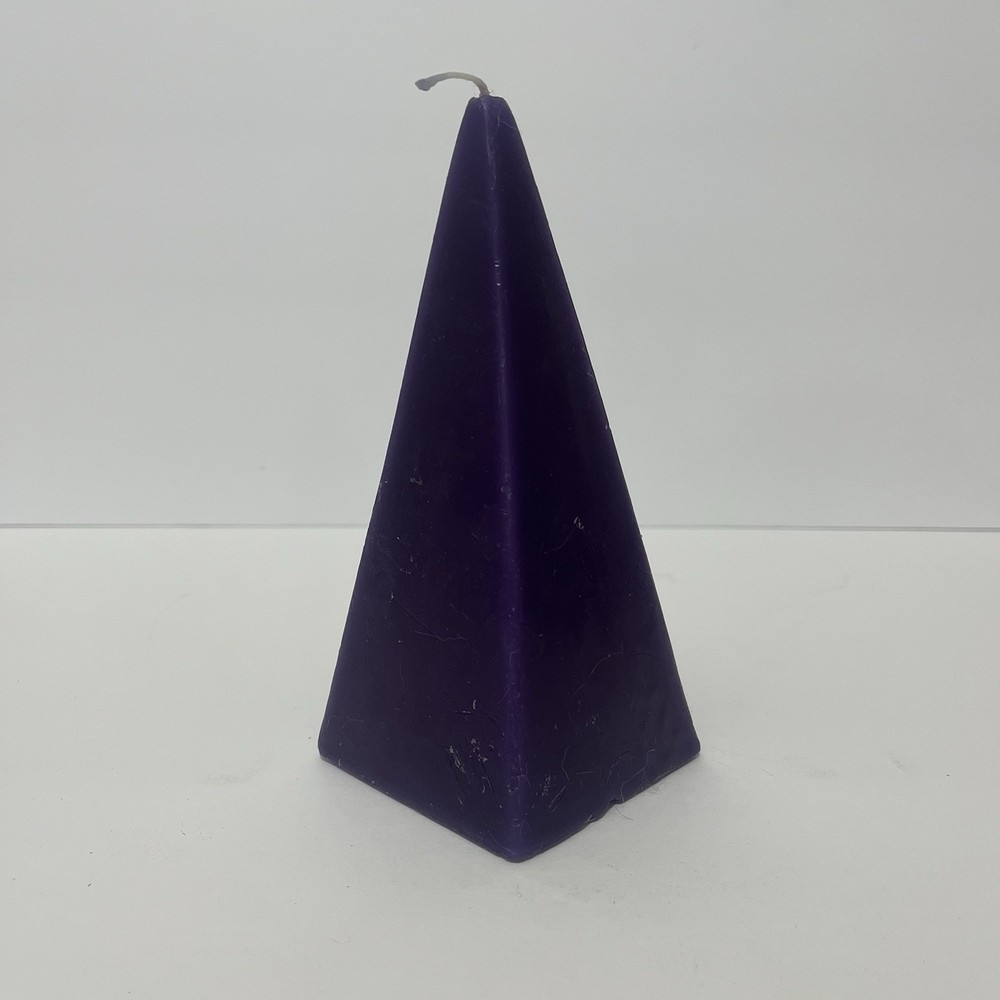 purple pyramid candle
