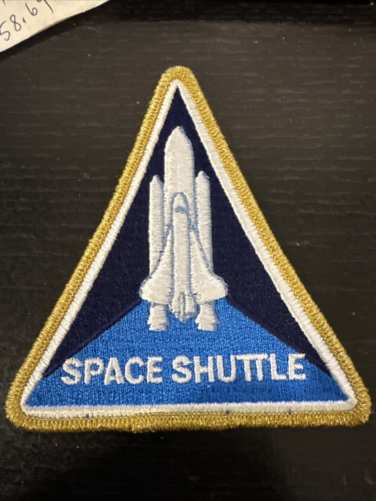 Vintage NASA Space Shuttle Patch Triangle Badge Space Shuttle Souvenir Patch