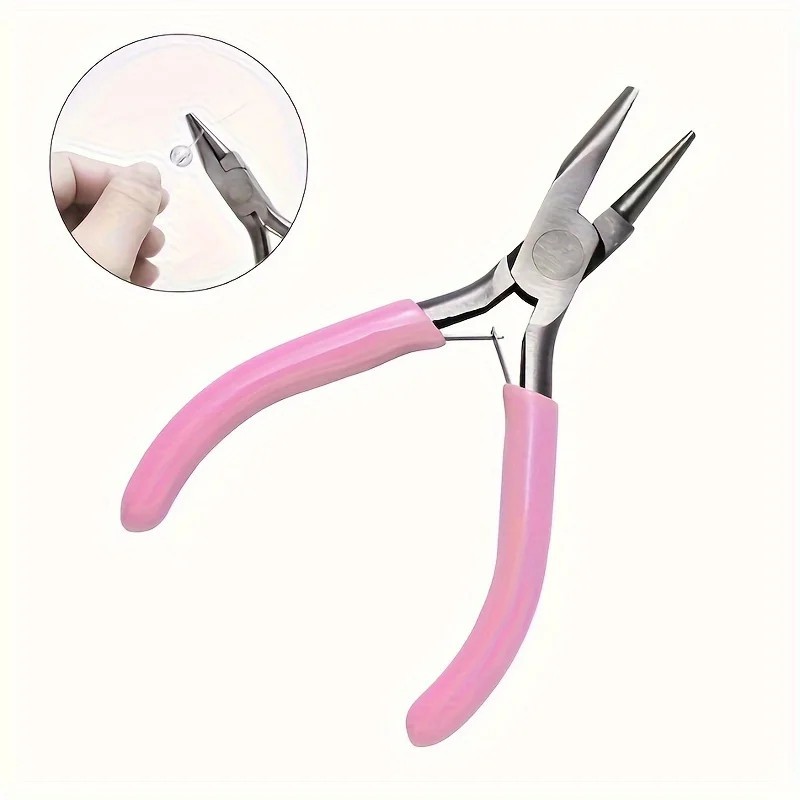 5in Round Concave Pliers Jewelry Making Precision Wire Loop Tool