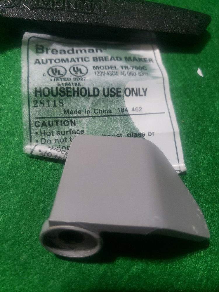 Breadman Bread Maker Machine Replacement Paddle Model No. TR-700C OEM Part EUC