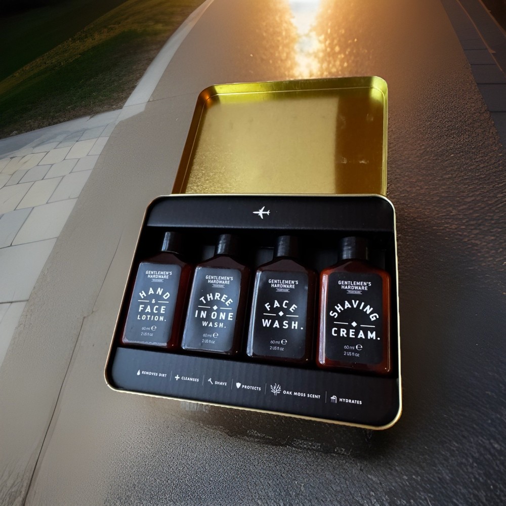 Gentlemen's Hardware Flight Ready 4 Piece Travel Kit