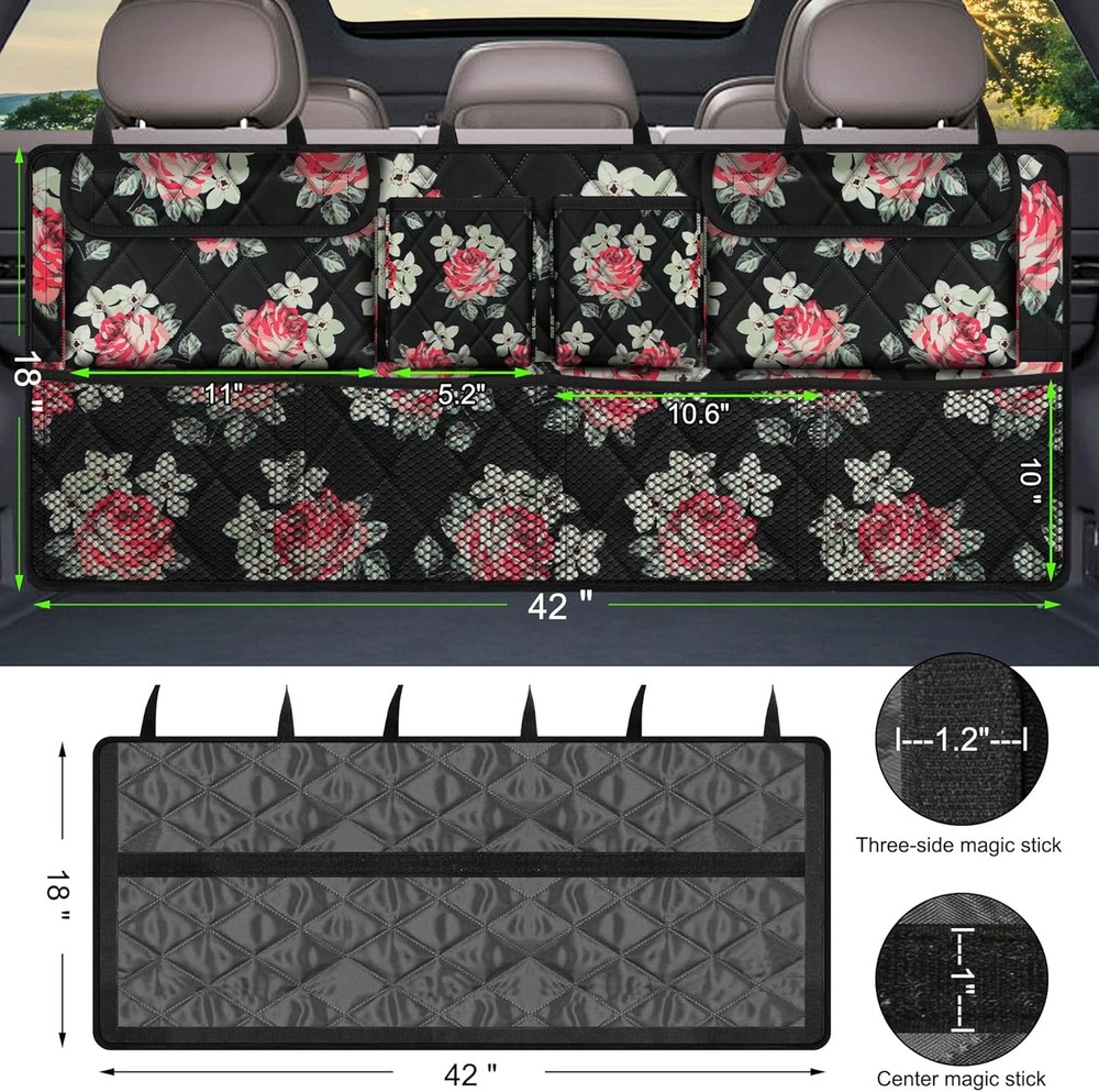 Car Trunk Storage Bag - Floral Pattern