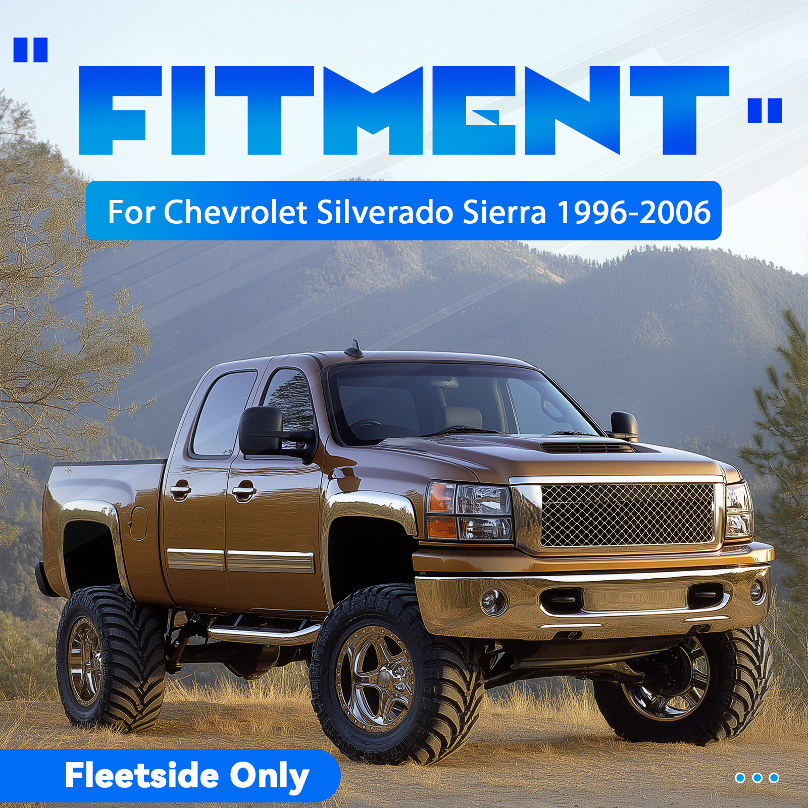 Tailgate Spoiler Wing For 1999-2006 Chevy Silverado Sierra 1500