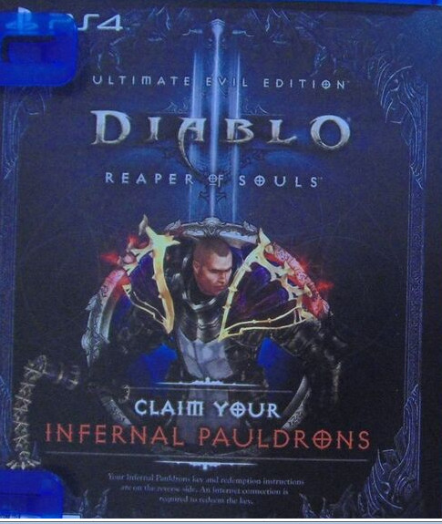 Diablo III Infernal Pauldrons - Digital Code Only - As Is - Sony PS4