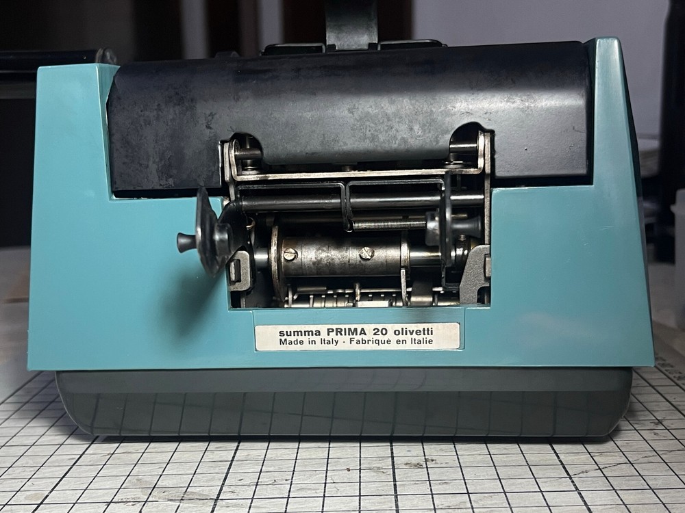 Vintage OLIVETTI ADDING MACHINE CASH REGISTER SUMMA PRIMA 20