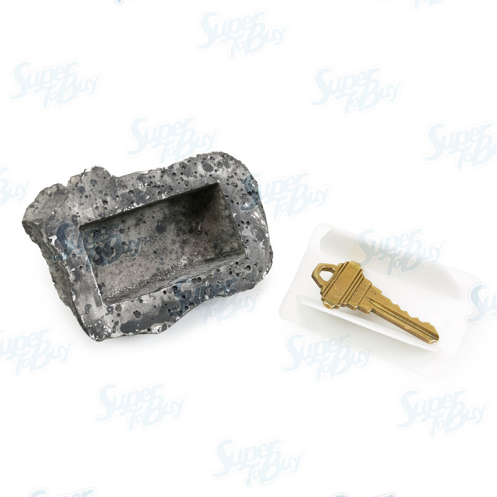 Hide-a-Key Realistic Looking Rock Safe Holder Outdoor Stone Look Spare Hider