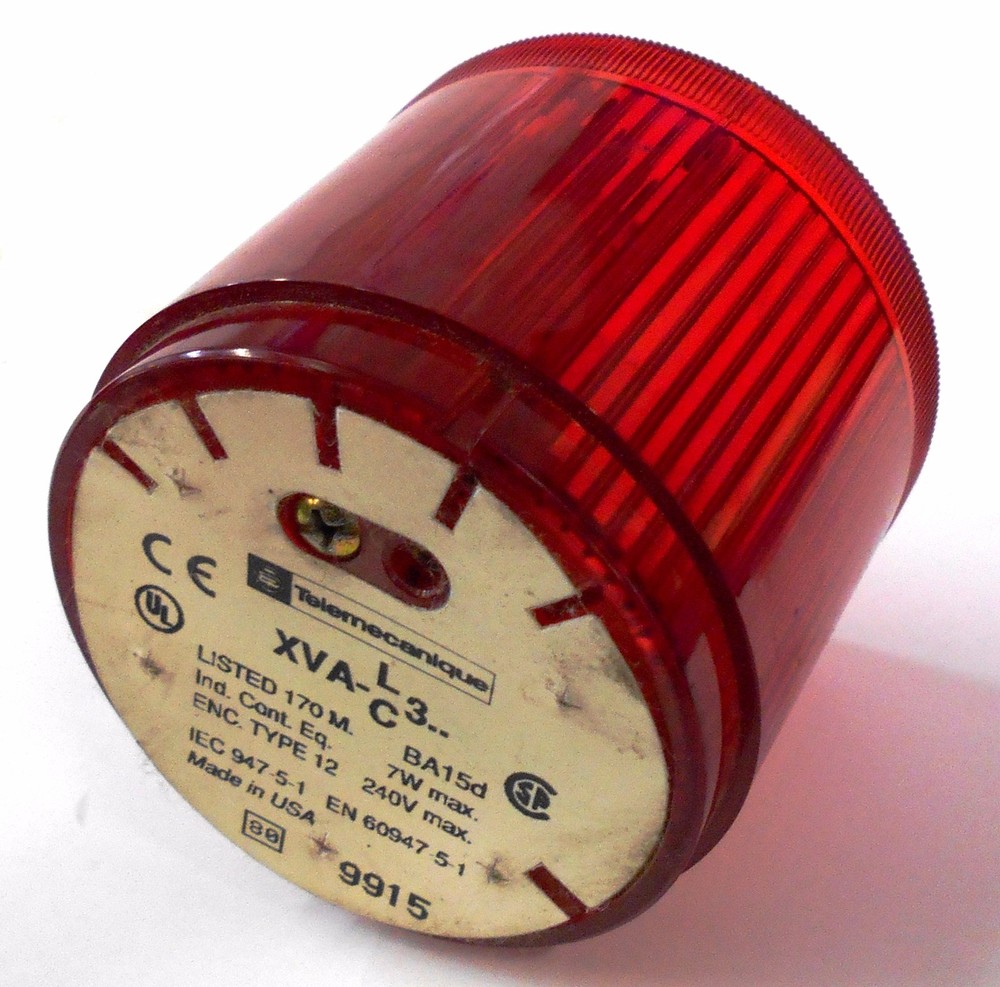TELEMECANIQUE XVA-LC3 RED STACK LIGHT, 240V MAX