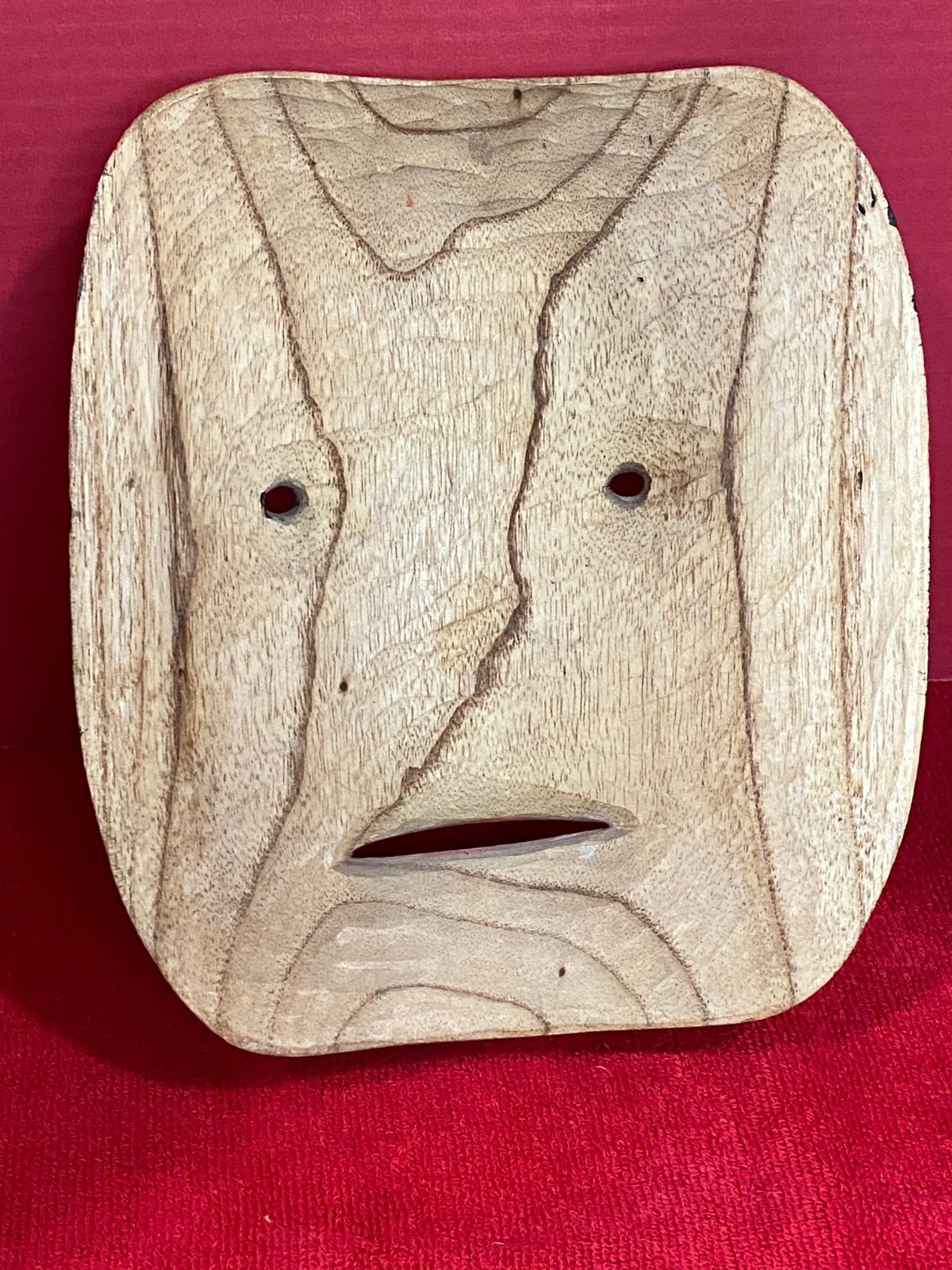 Vintage Pacific Northwest Carved Wood Mask