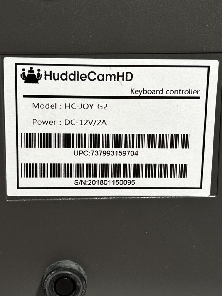 HuddleCamHD HC-JOY-G2 Joystick CONTROLLER UNIT W/NEW POWER ADAPTER