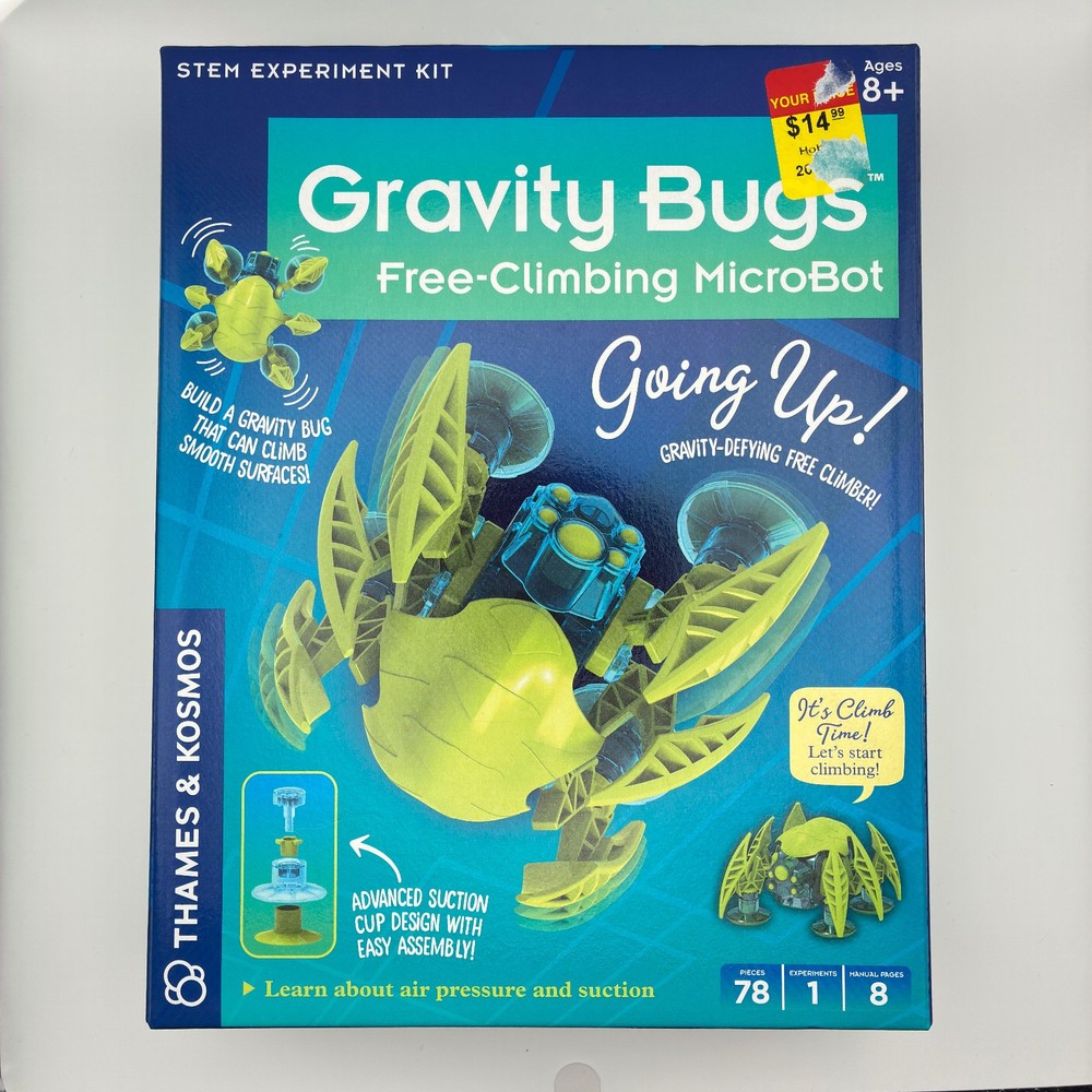 Gravity Bugs Free-Climbing MicroBot STEM Experiment Kit THAMES KOSMOS NEW In Box