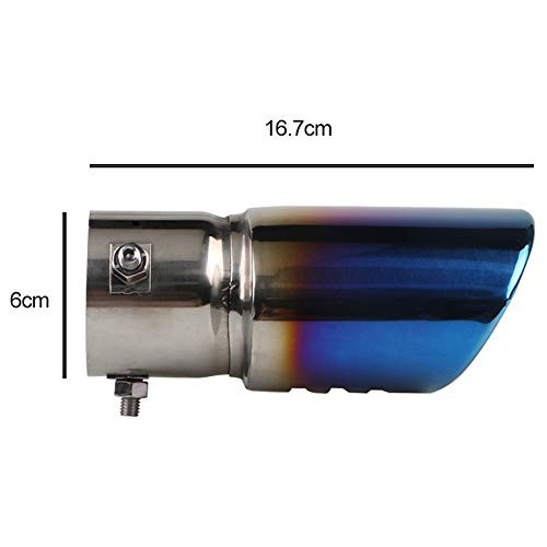 Universal Straight Type Stainless Steel Bolt-On Car Exhaust Tail Muffler Tip