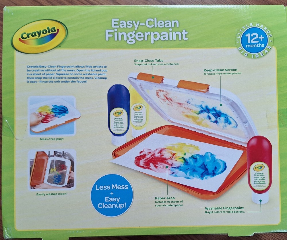 Crayola Easy Clean Fingerpaint Set