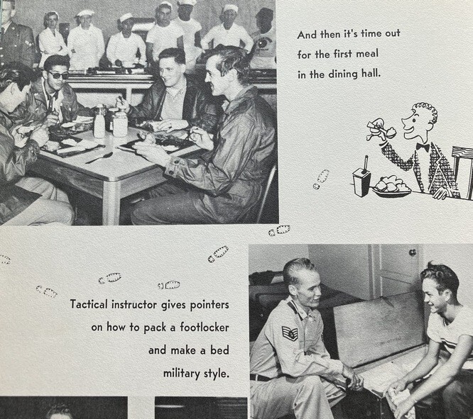 Parks Air Force Base 1955 Yearbook Dublin CA Flights 231 thru 238 Basic Training